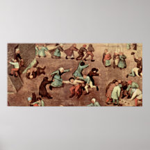 Pessoa idosa de Pieter Bruegel - os jogos das cria Impressão