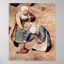 Pessoa idosa de Pieter Bruegel - os jogos das cria Impressão