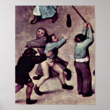 Pessoa idosa de Pieter Bruegel - os jogos das cria Impressão