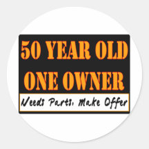 Pessoas de 50 anos, um proprietário - as peças das adesivos