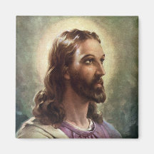 Pessoas religiosas do vintage, retrato do Jesus Cr Ima De Geladeira