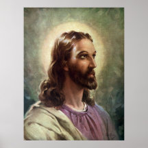 Pessoas religiosas do vintage, retrato do Jesus Cr Posteres