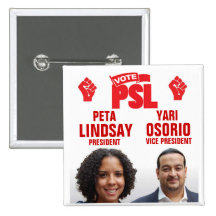 Peta Lindsay para o presidente Pins