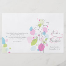 Pétalas modernas gráficas da flor que Wedding o pr Panfleto Coloridos