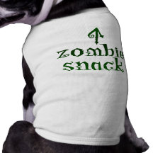 Petisco do zombi - T do animal de estimação Roupa Para Pet