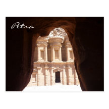 PETRA glimpsed do monastério Cartao Postal