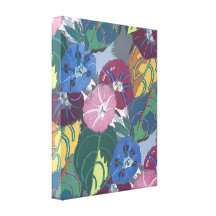 Petúnias do art deco - impressão esticado das canv impressão em tela canvas