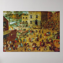 Pieter Bruegel a pessoa idosa - os jogos das crian Posters