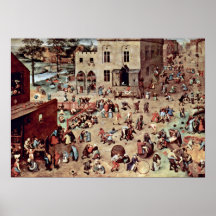 Pieter Bruegel a pessoa idosa - os jogos das crian Impressão