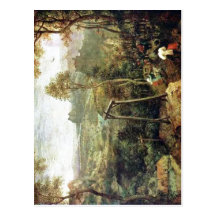 Pieter sumário Bruegel a pessoa idosa: O Magpie no Cartoes Postais