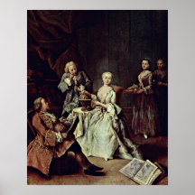 Pietro Longhi - a lição da geografia Impressão