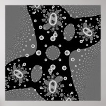 Pilhas, dividindo-se: Um Fractal Pôsteres