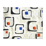 Pilhas - pintura abstrata impressão de canvas envolvida