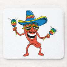 Pimenta de pimentão mexicana mousepad