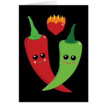 Pimento de Kawaii Cartão
