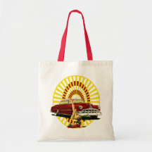 Pin de hot rod acima da menina bolsas para compras