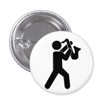 Pin do jogador de saxofone boton