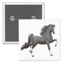 Pin preto de Saddlebred do americano Botons