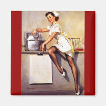 Pin retro da enfermeira de Gil Elvgren do vintage 