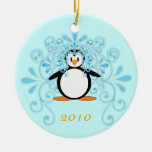 Pinguim bonito da noiva ornamentos