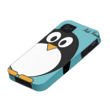 Pinguim bonito dos desenhos animados - iPhone 4 4s