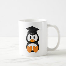 Pinguim da graduação canecas