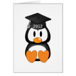 Pinguim da graduação cartoes