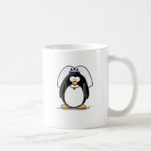 Pinguim da noiva canecas