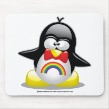 Pinguim do arco-íris de LGBT Mousepad