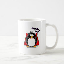 Pinguim do vampiro caneca