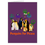 Pinguins da paz cartao