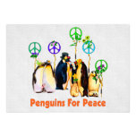 Pinguins da paz convite personalizado