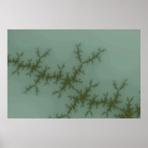Pinho da neve - arte do Fractal Posters