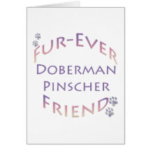 Pinscher Furever do Doberman Cartoes