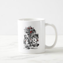 Pintando os rosas caneca