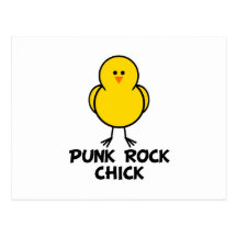 Pintinho do punk rock cartao postal