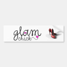 Pintinho Glam Bumpersticker Adesivo
