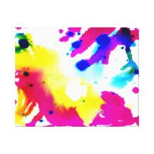 Pintura abstrata das canvas da aguarela impressão de canvas esticadas