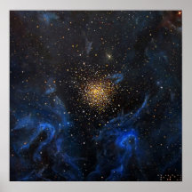 Pintura da galáxia da nebulosa de NGC 3603 por Ali Pôsteres