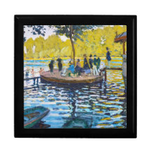 Pintura das belas artes de Grenouillere Claude Mon Estojo Para Jóia