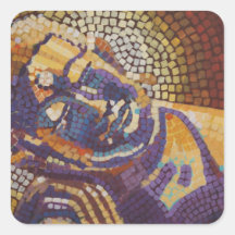 Pintura de Buddha Adesivos Quadrados
