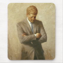 Pintura de John F. Kennedy Mouse Pads