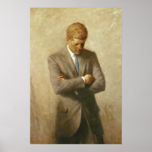 Pintura de John F. Kennedy Posteres
