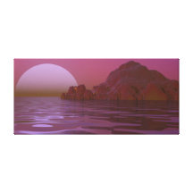 Pintura do fulgor da lua impressão de canvas esticada