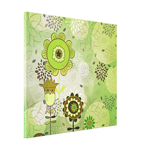 Pintura mural verde decorativa impressão esticado  impressão em canvas