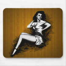 Pinup Mousepad da vaqueira