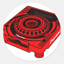 Pioneiro CDJ 1000 Adesivo Em Formato Redondo