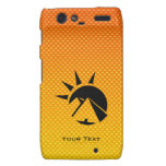 Pirâmide amarelo alaranjado droid RAZR capas
