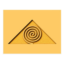 Pirâmide espiral pyramid spiral cartão postal