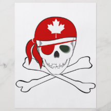 Pirata canadense modelos de panfleto